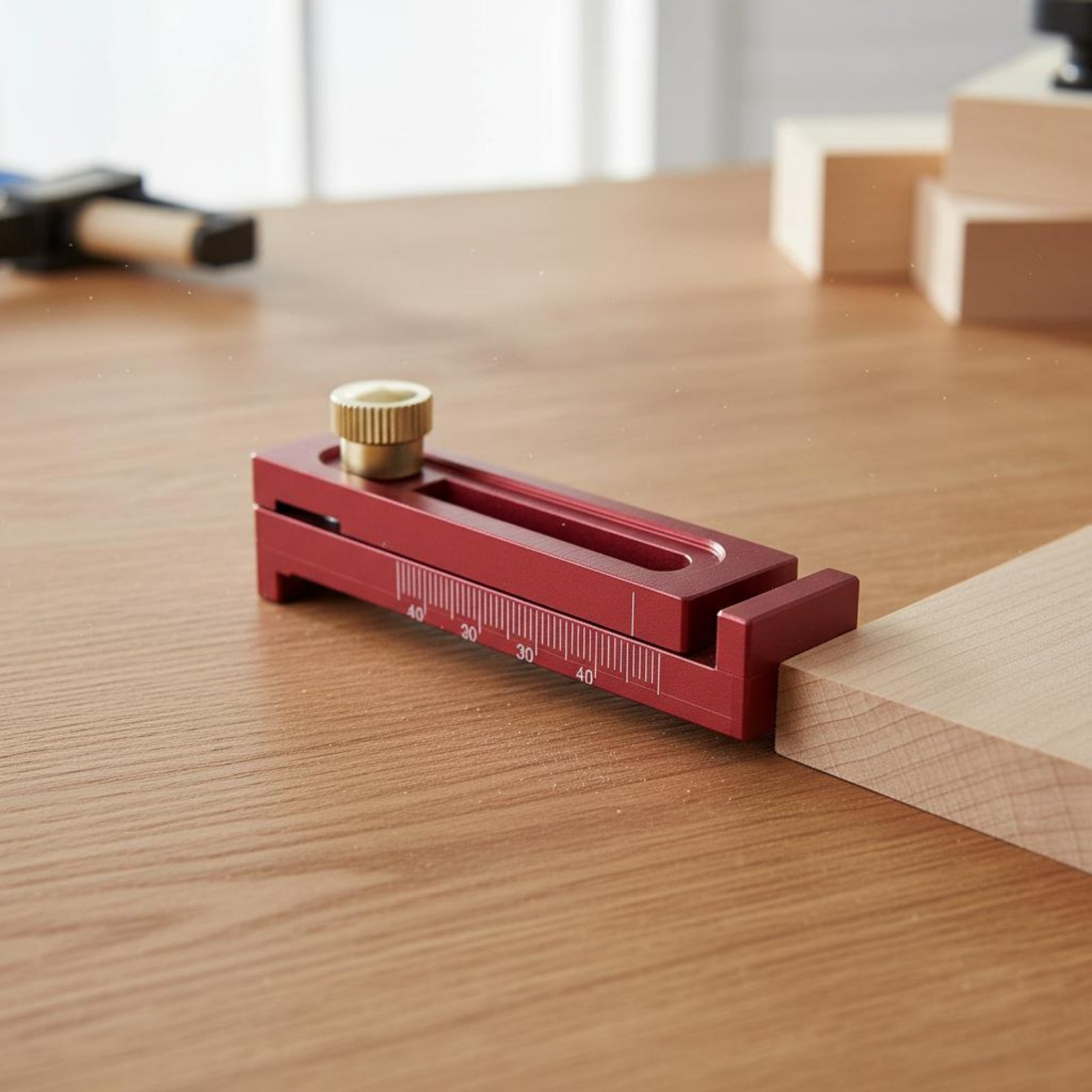 Woodworking Kerf - Miernik rowków piły, kompaktowy miernik szczelin