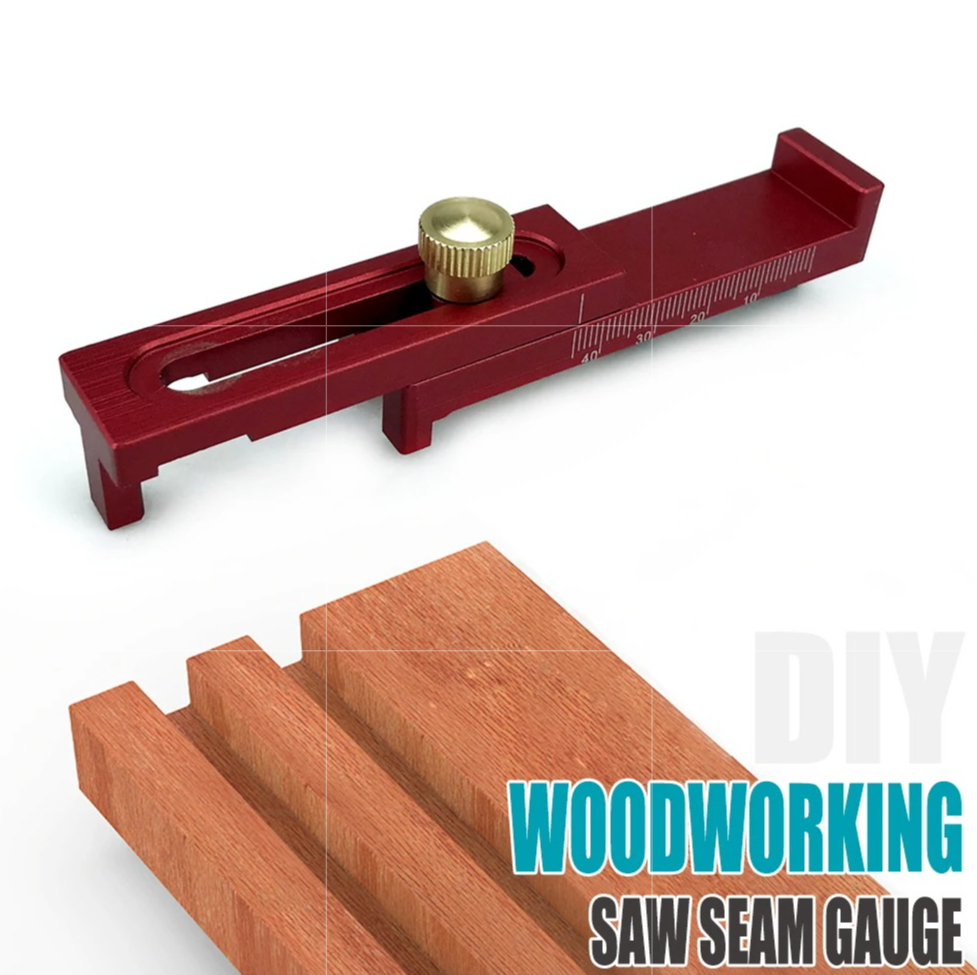 Woodworking Kerf - Miernik głębokości cięcia piłą ze stopu