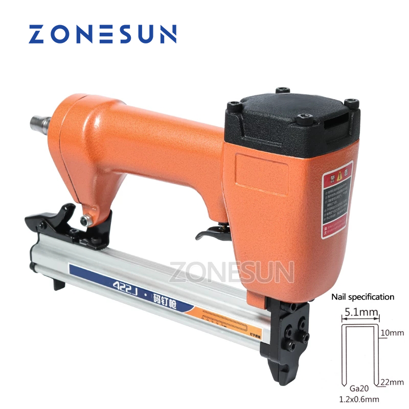 Furniture And Woodworking - ZONESUN 422J Ga20 5.1mm Pneumatyczna gwoździarka