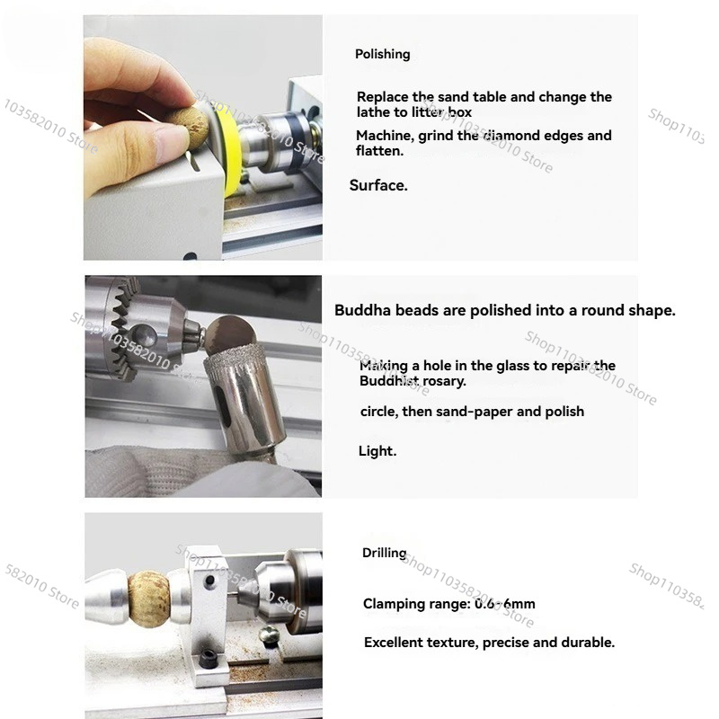 Mała tokarka - Wielofunkcyjna  – Woodworking Lathe recenzja i cena