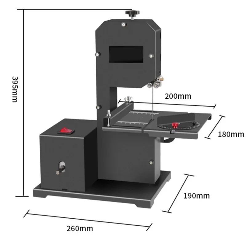 Piła taśmowa do drewna 800W 17 – Woodworking Bandsaw recenzja i cena