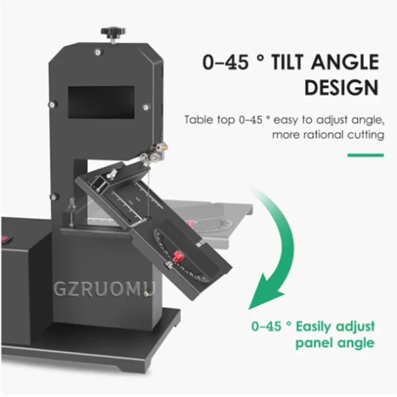 Piła taśmowa do drewna 800W 17 – Woodworking Bandsaw recenzja i cena