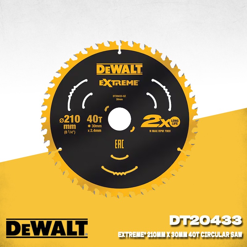 DEWALT DT20433 Extreme 210mm 4 – Woodworking Kerf recenzja i cena