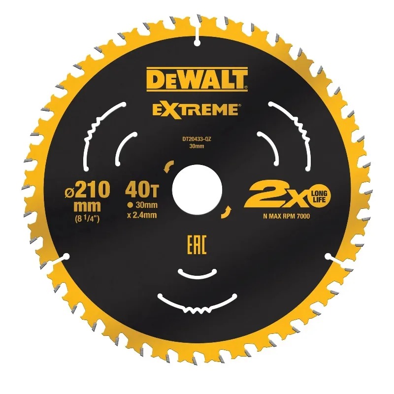 DEWALT DT20433 Extreme 210mm 4 – Woodworking Kerf recenzja i cena