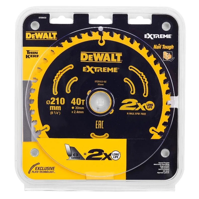 DEWALT DT20433 Extreme 210mm 4 – Woodworking Kerf recenzja i cena