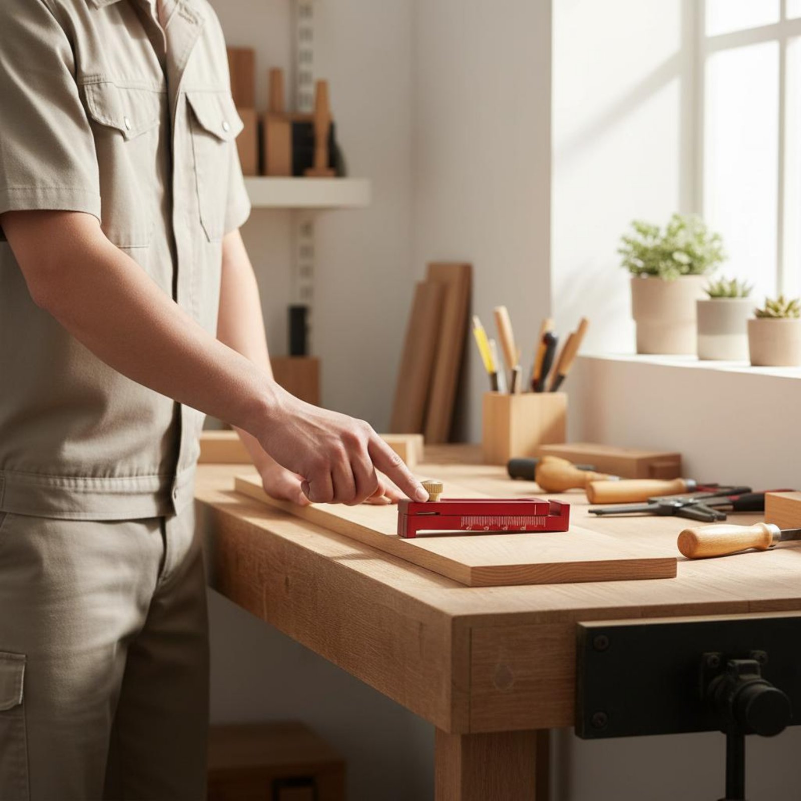 Miernik rowków piły, kompaktow – Woodworking Kerf recenzja i cena