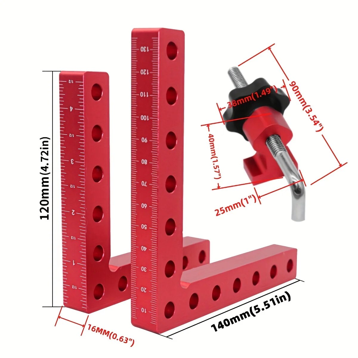 1 zestaw 90-stopniowych kwadra – Woodworking Z Clips recenzja i cena